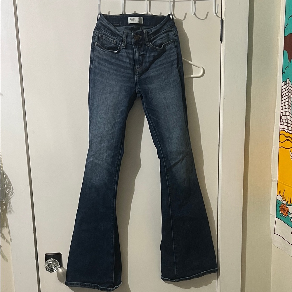 BKE Dark Blue Boot Cut Jeans